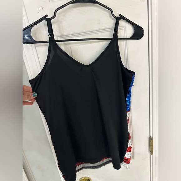 Patriotic American Sequin Camisole Top - Picture 4 of 4